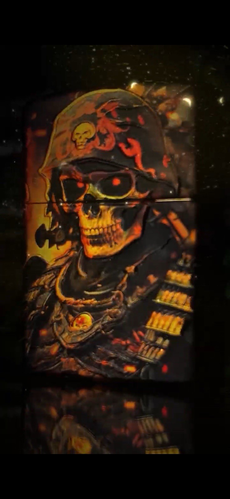 RARE Zippo Armor lighter skeleton devil 3/10Limited Edition With Exclusive box