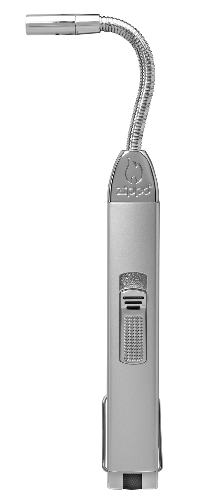 Zippo Unfilled Silver Flex Neck Utility Lighter, 121351 (Adjustable Flame)