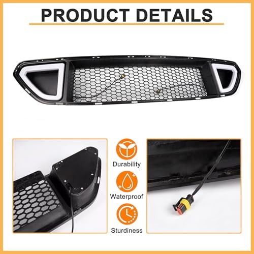 Front Bumper Upper Grille For 2015 2016 2017 Ford Mustang 15-17 Ford Mustang