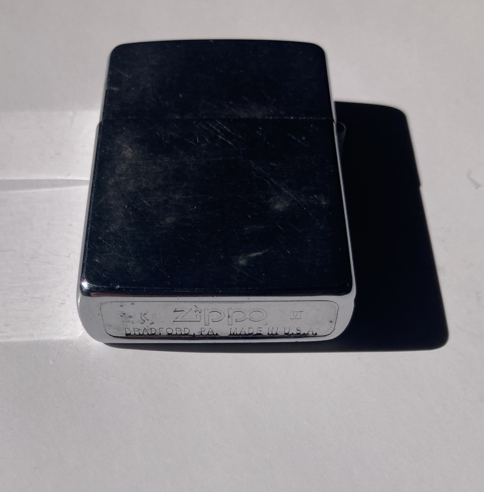 Vintage 1984 Saudi Arabia Military Chrome Zippo Lighter Dhahran Riyadh Mecca
