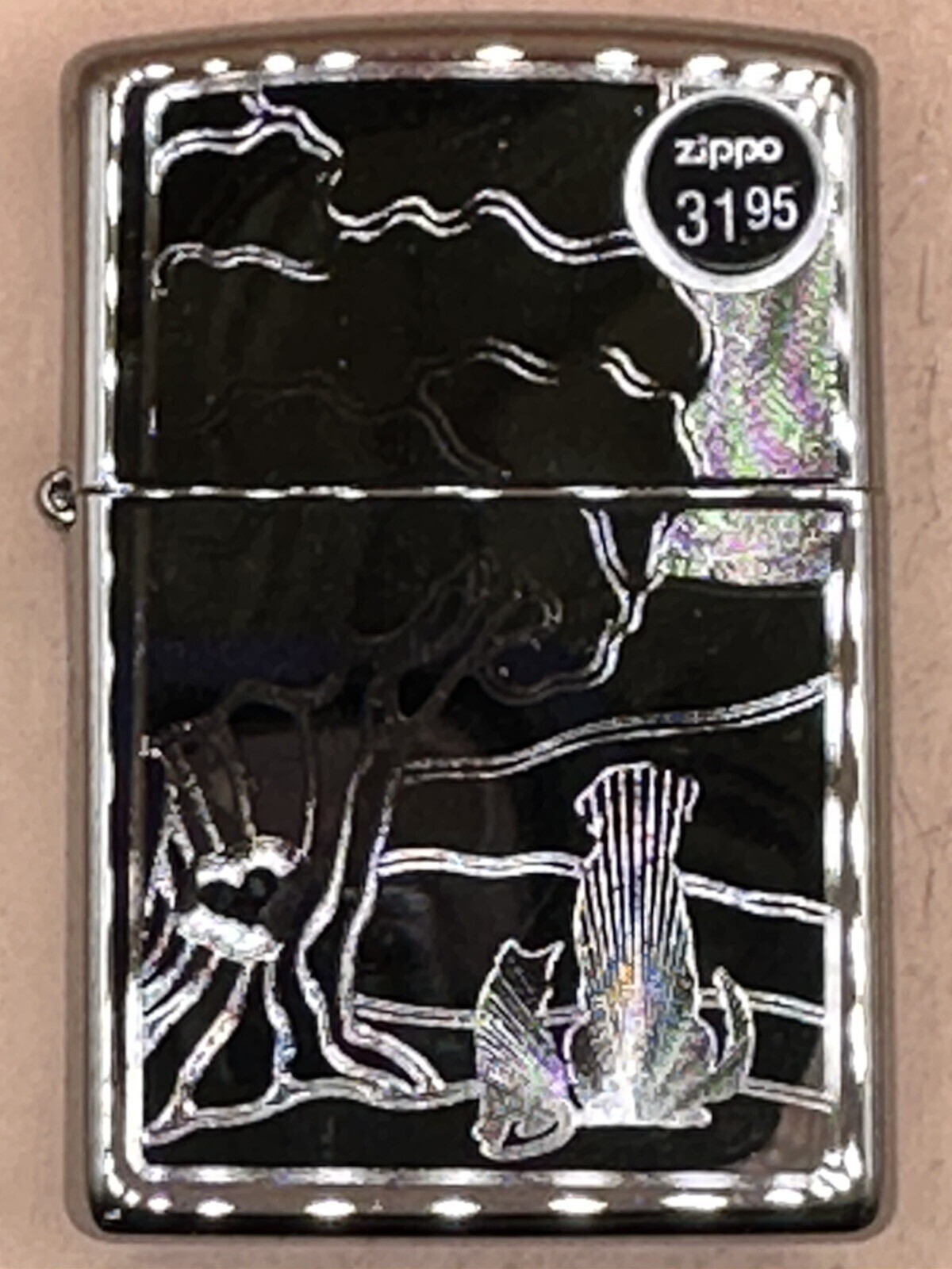 2020 Pet Design Etched Cat/Dog 49258 High Polish Chrome Zippo Lighter NEW