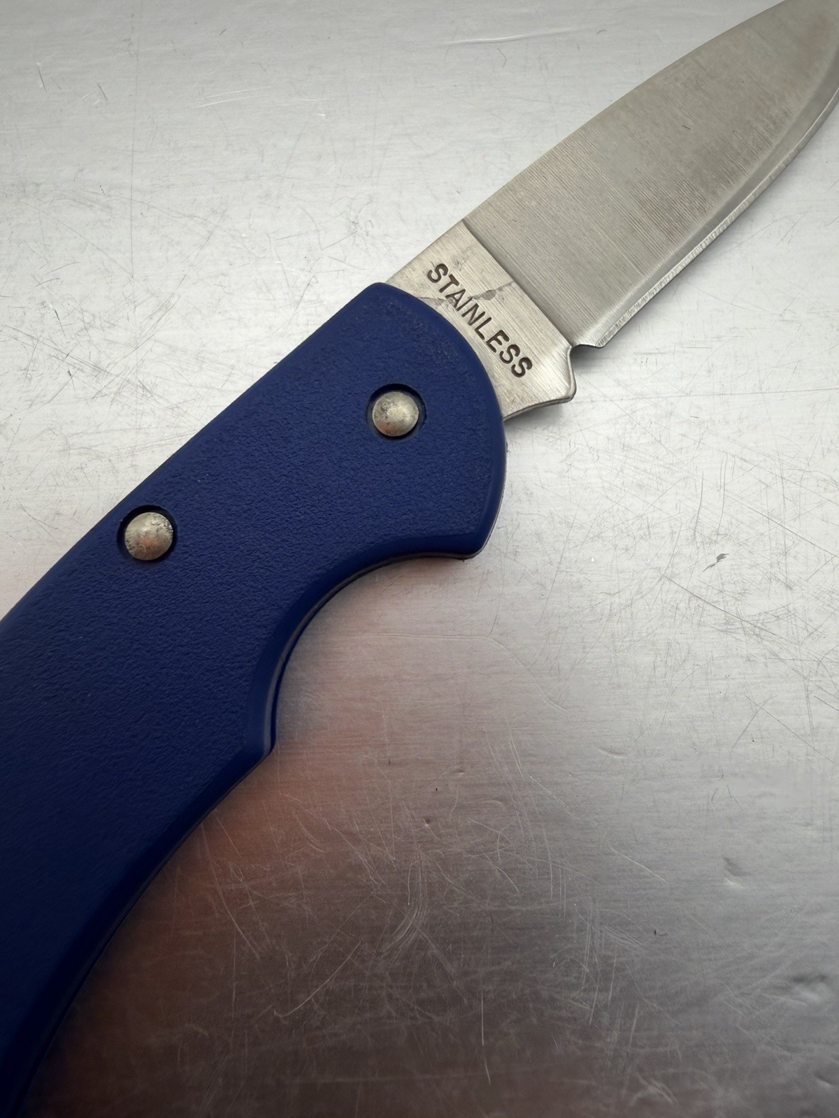 Vintage White Tool Corporation Advertising Stainless Zippo Pocket Knife NEW B53