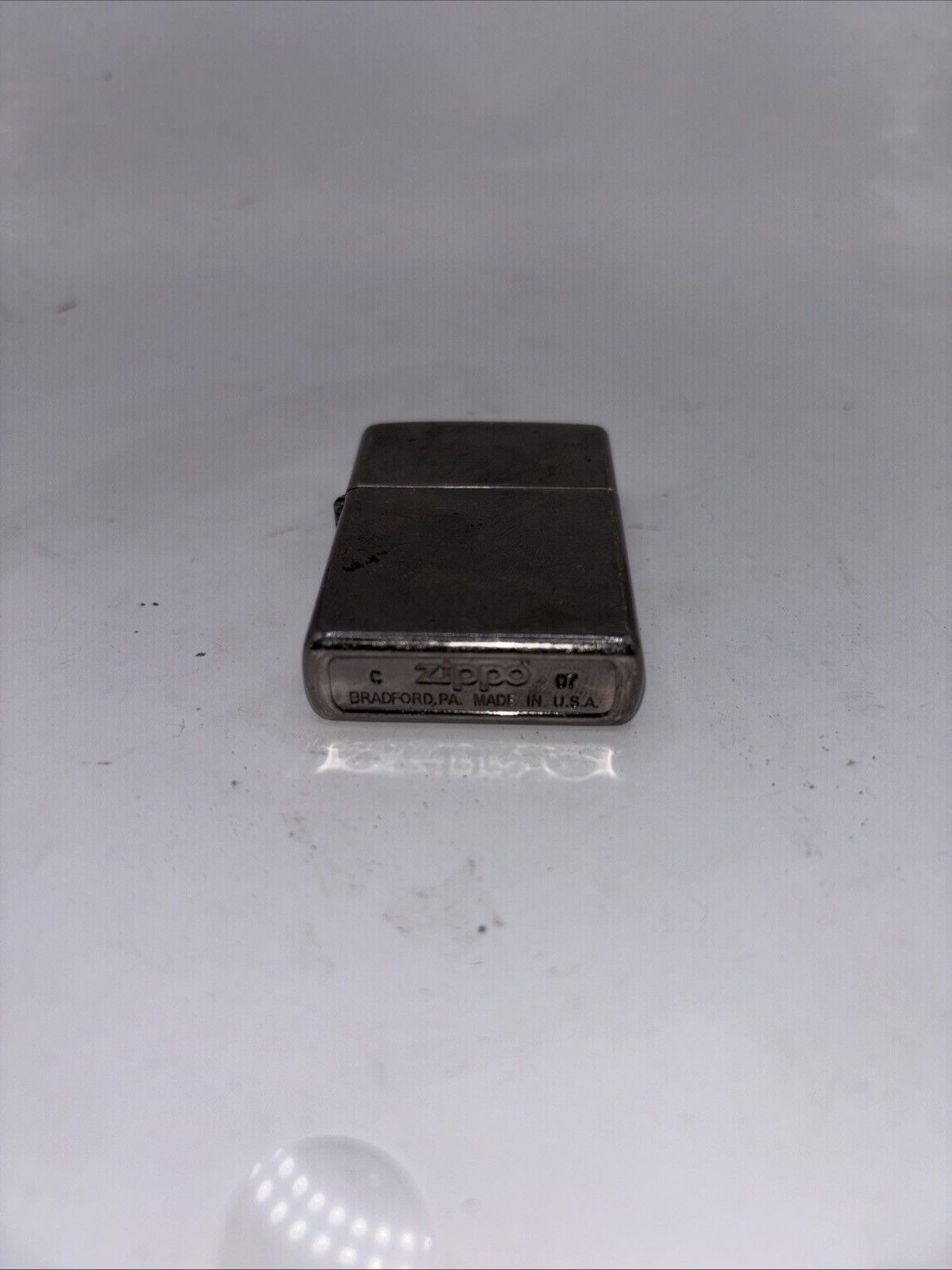 Vintage 2007 Chrome Zippo Lighter Made In USA