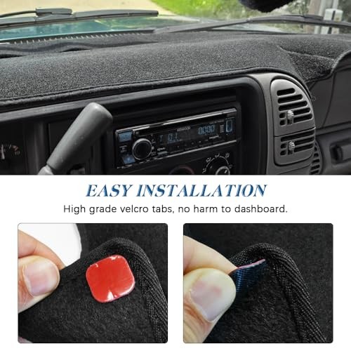 Dashboard Dash Cover Mat Compatible with 1997 1997-2000 Chevy Chevrolet and GMC