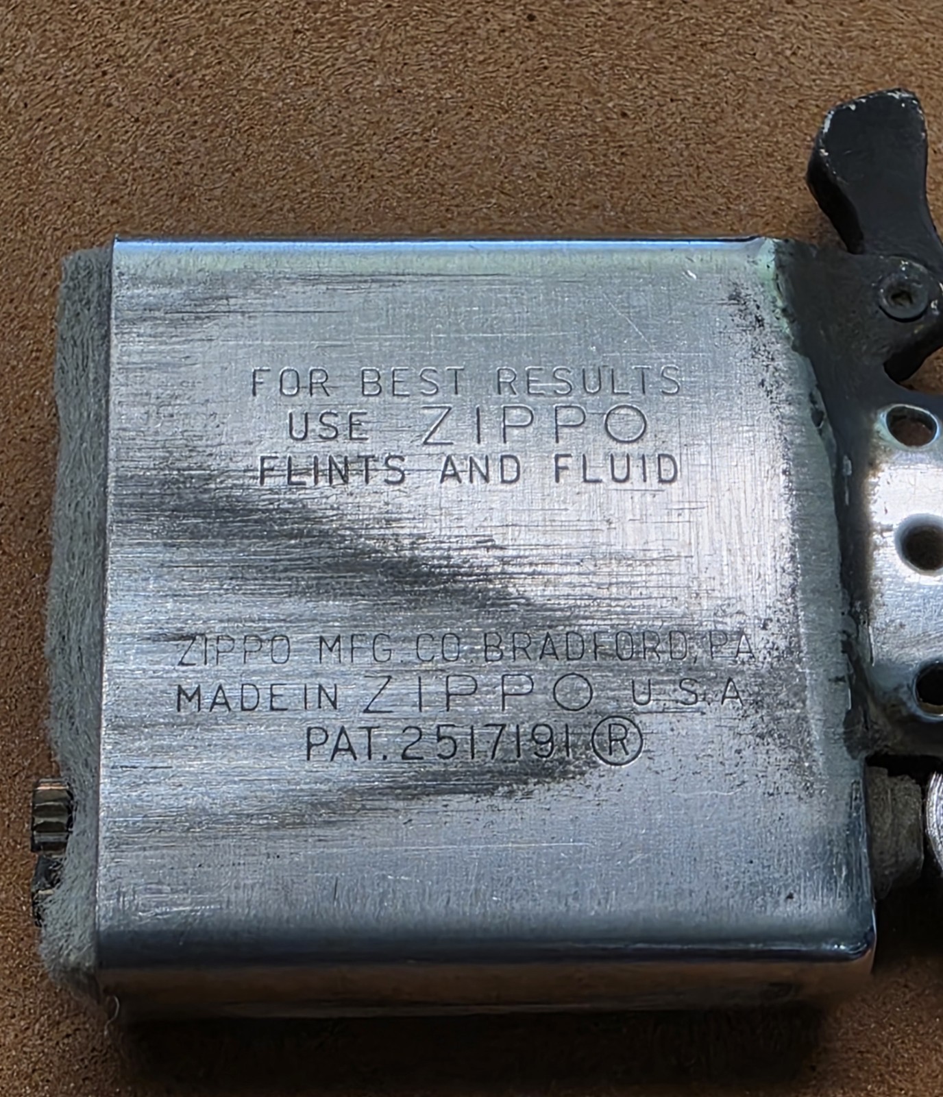 1950-1957 ZIPPO No.200 Brushed Finish Lighter