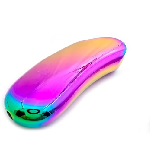Heavy Curved Lighter Case Cover Holder Sleeve Pouches Metal Ergonomic Rainbow