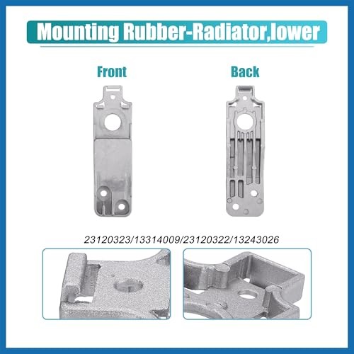 2set Lower Radiator Bracket with Rubber Cushion Bushing Radiato for Chevrolet