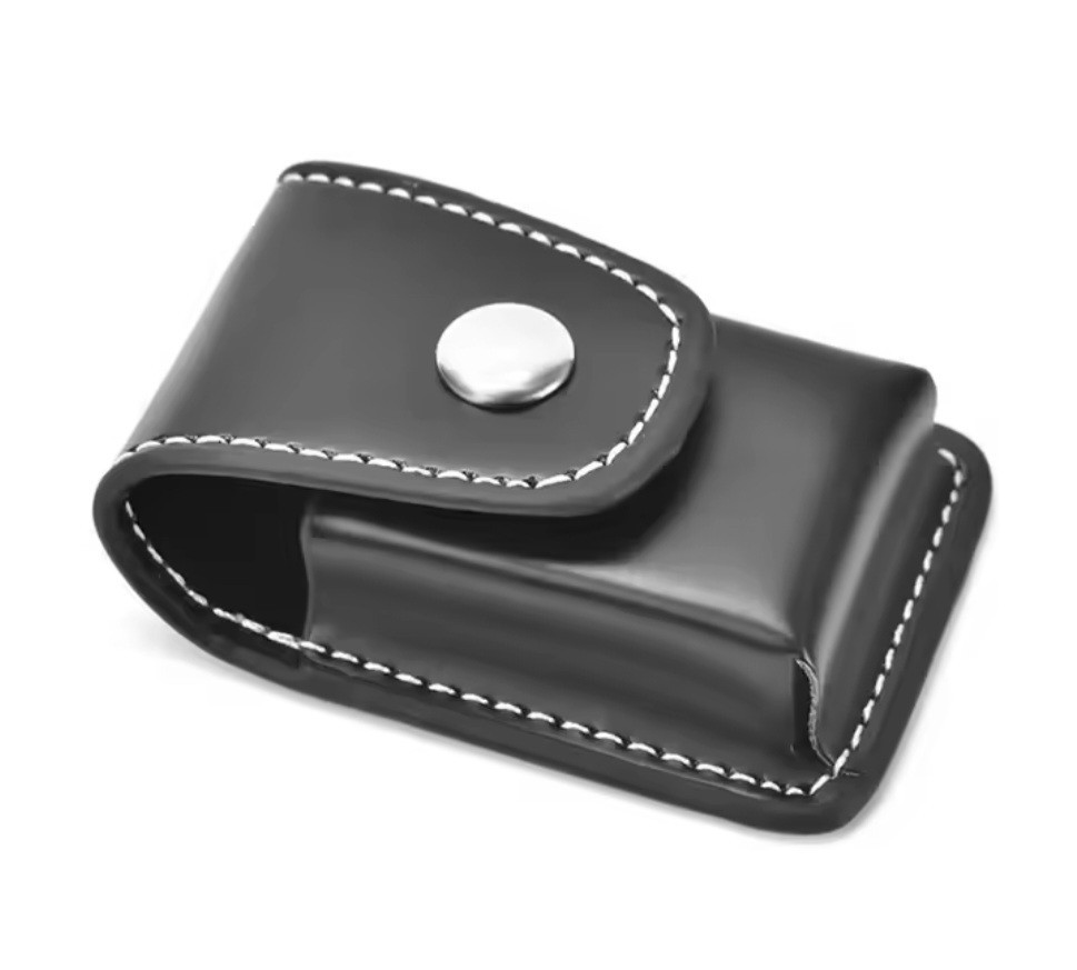 Flip petrol Lighter Case Holster Belt Loop Clip Pouch Holder Zippo PU Leather