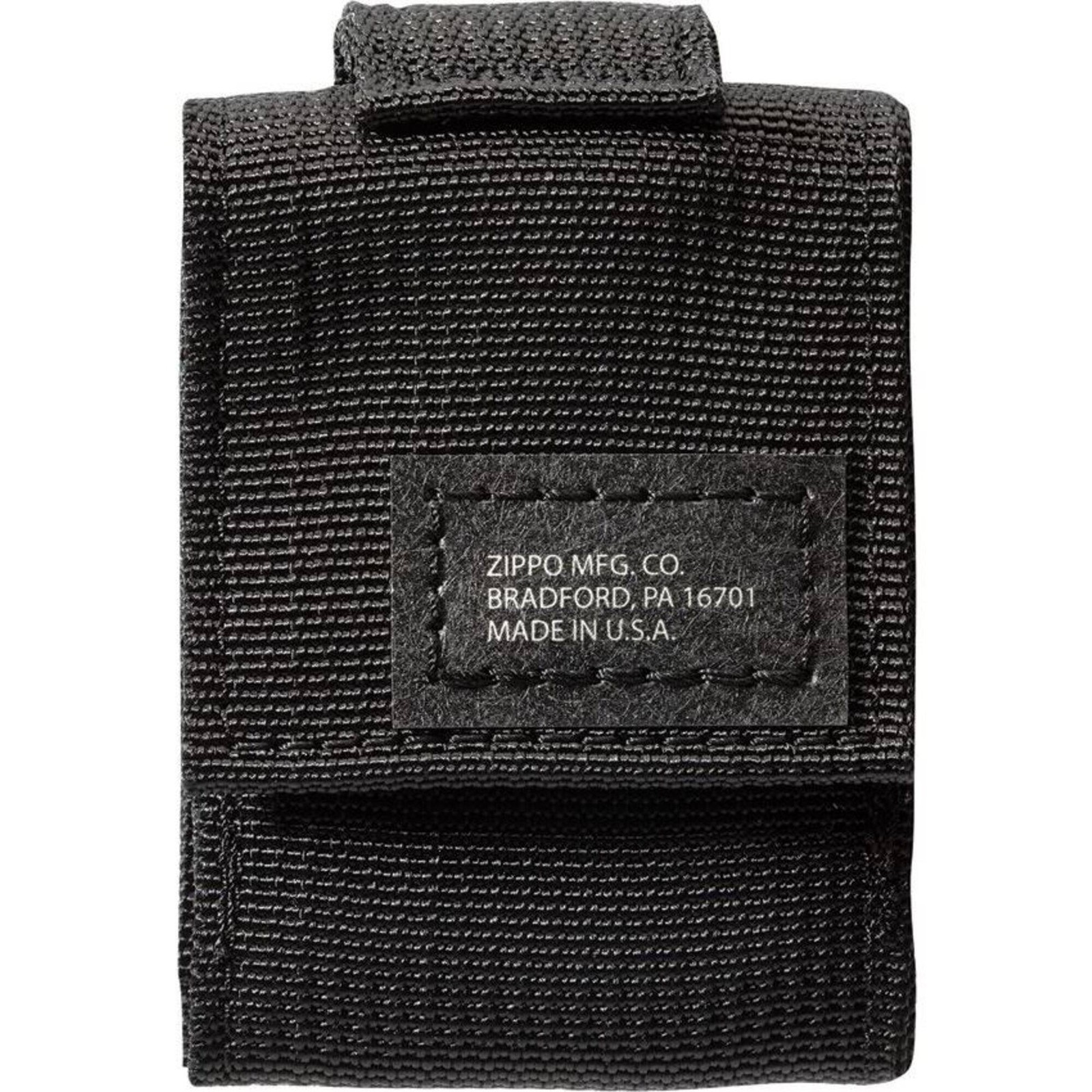 Zippo Lighter Pouch Black Tactical Nylon Hook and Loop Closure 48400
