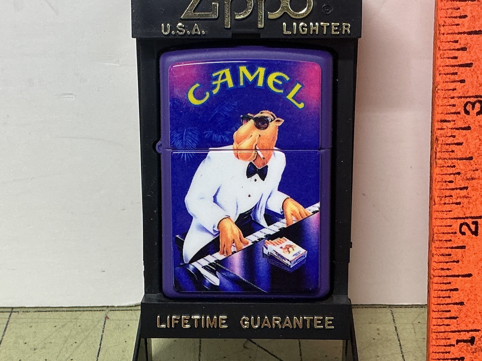 Camel Zippo 1997 Joe Camel playing piano Lighter unused new in box