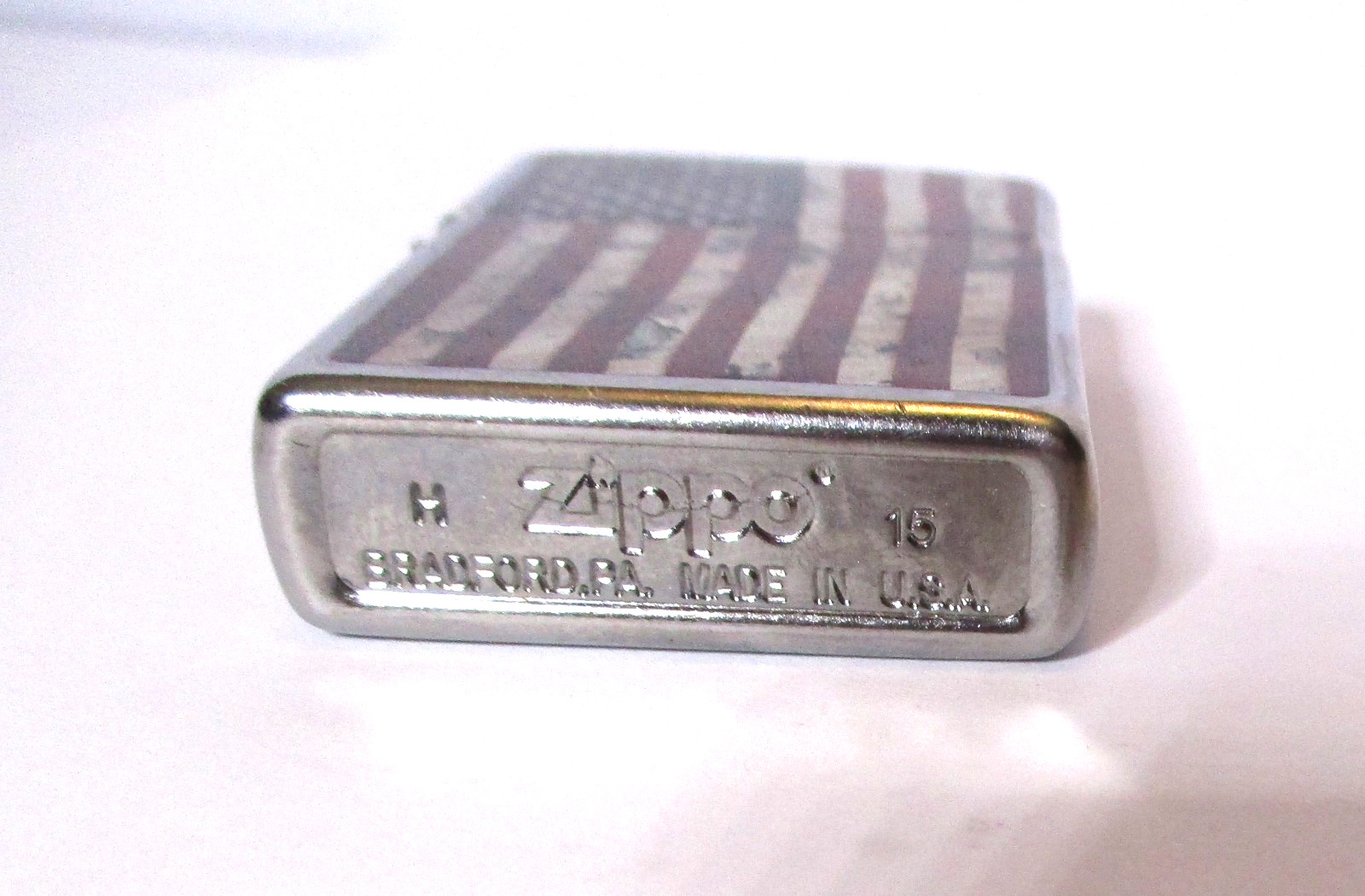 2015 PATRIOTIC FLAG ZIPPO CIGARETTE LIGHTER U.S.A. MADE ~ I SELL ZIPPOS