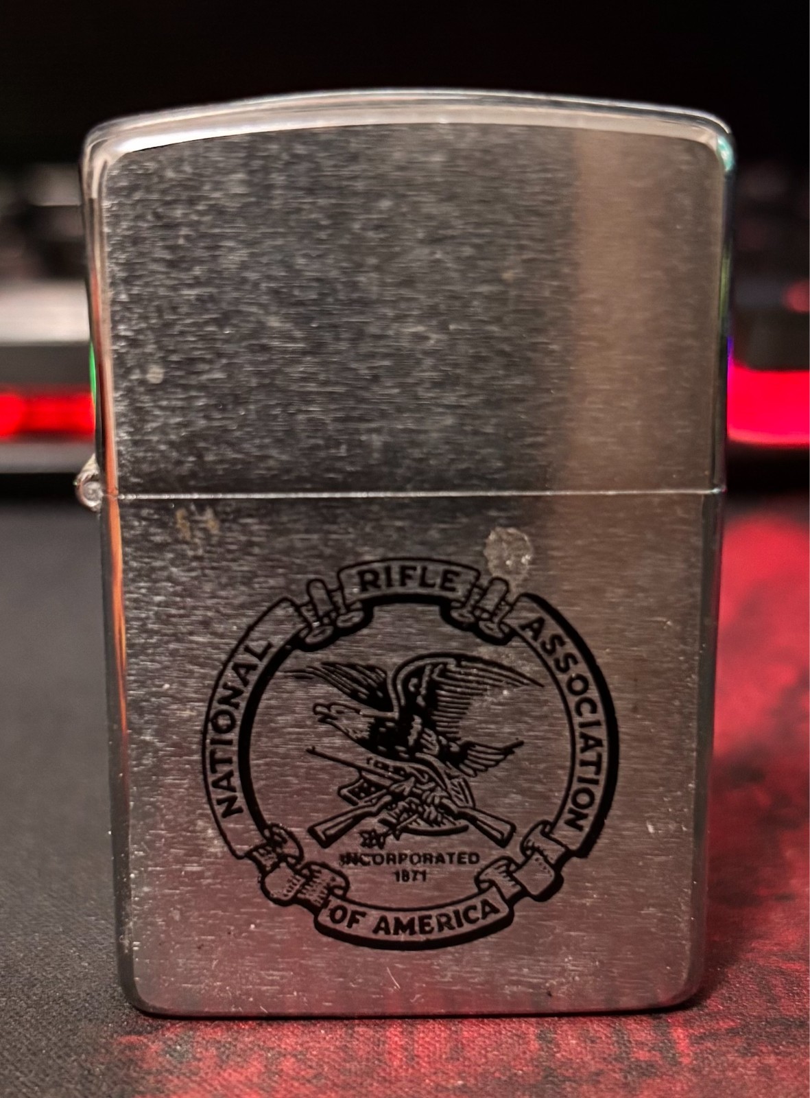Zippo Lighter National Rifle Associtation of America Never Filled/Struck