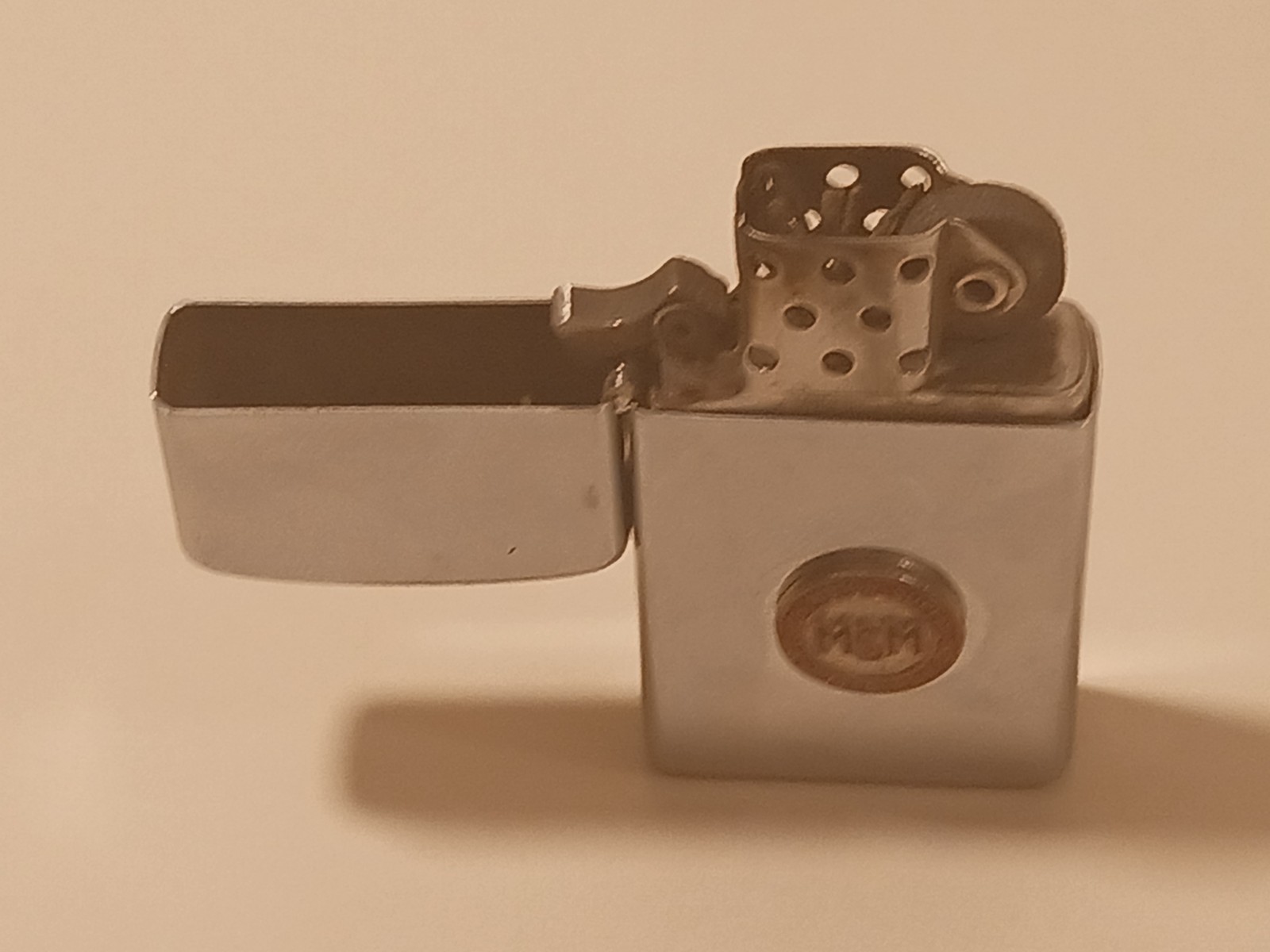 Vintage Zippo Lighter Motor Supply MSM Emblem Pittsburgh USA Collectible Gift