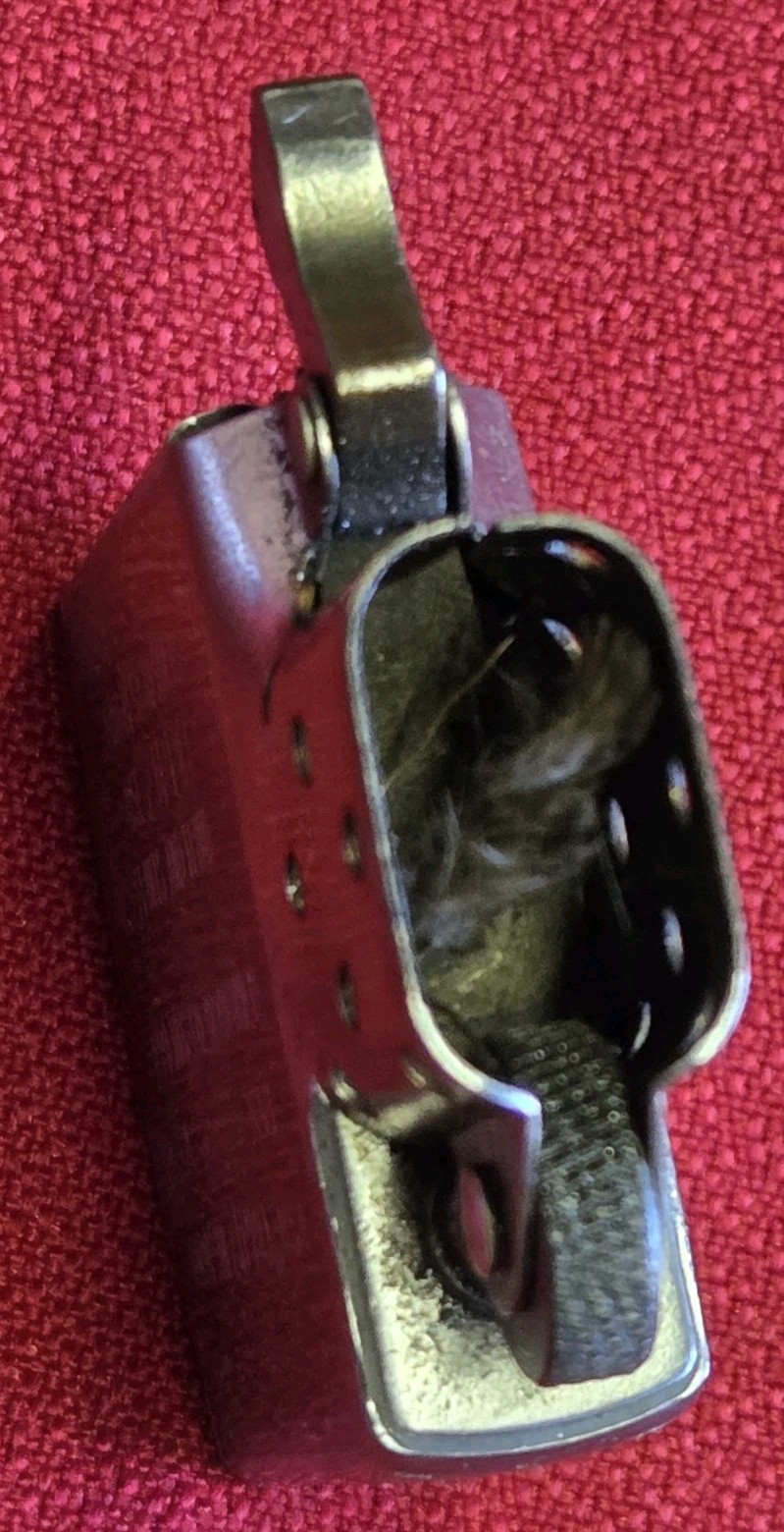 Zippo Lighter Honoring Those Who Served, US Flag, 2000, Used w Box, Good Cond.