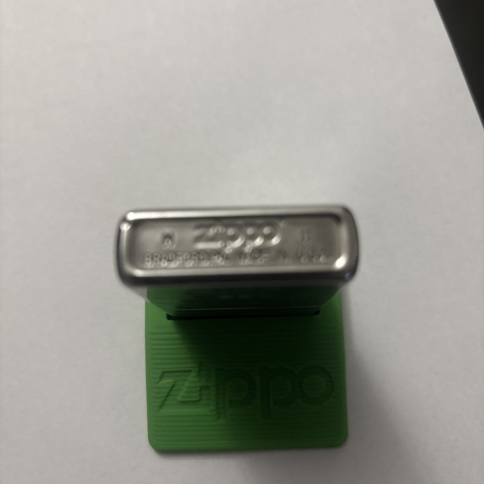 Zippo Windproof 4 Leaf Clover Lighter, Green Shamrock, 24699,