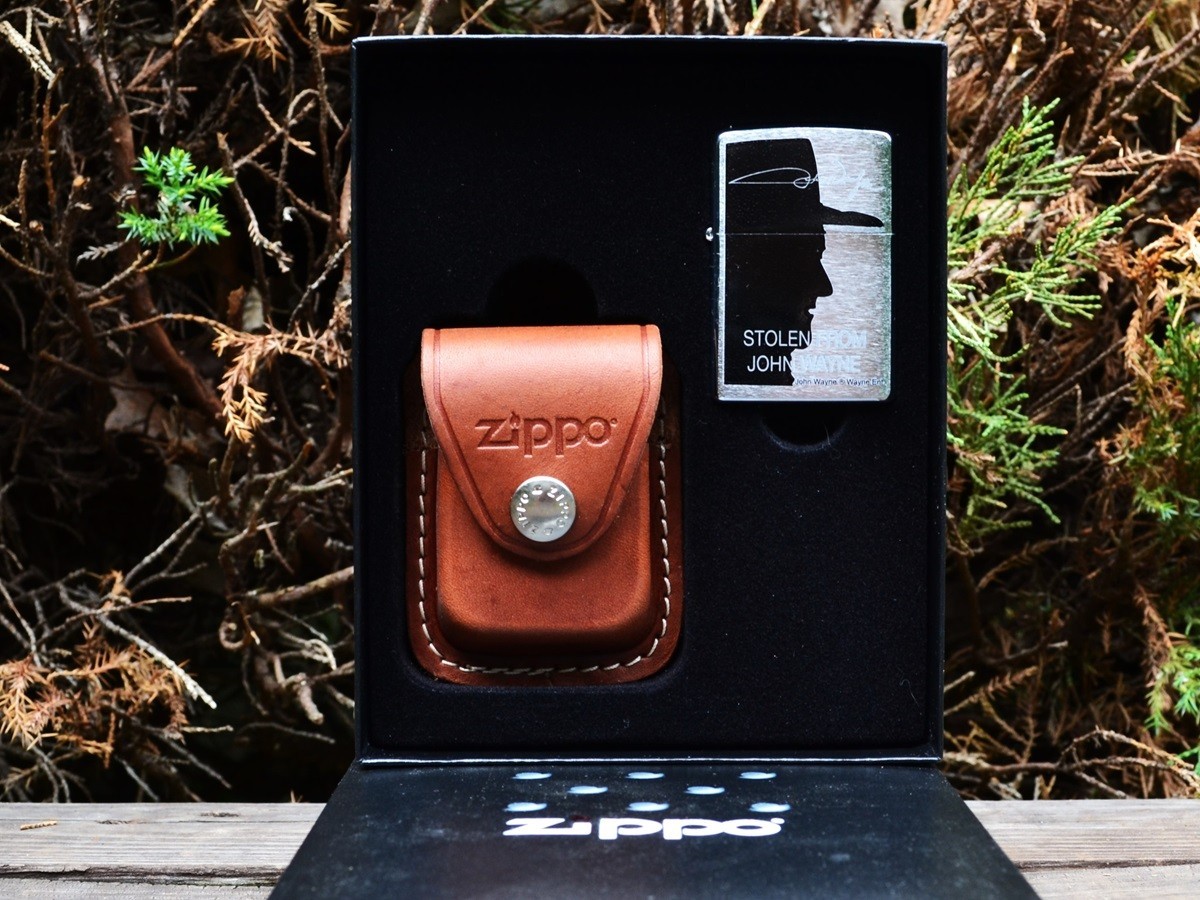 Zippo Lighter & Pouch Set – Stolen From John Wayne – Limited Edition – # 24209