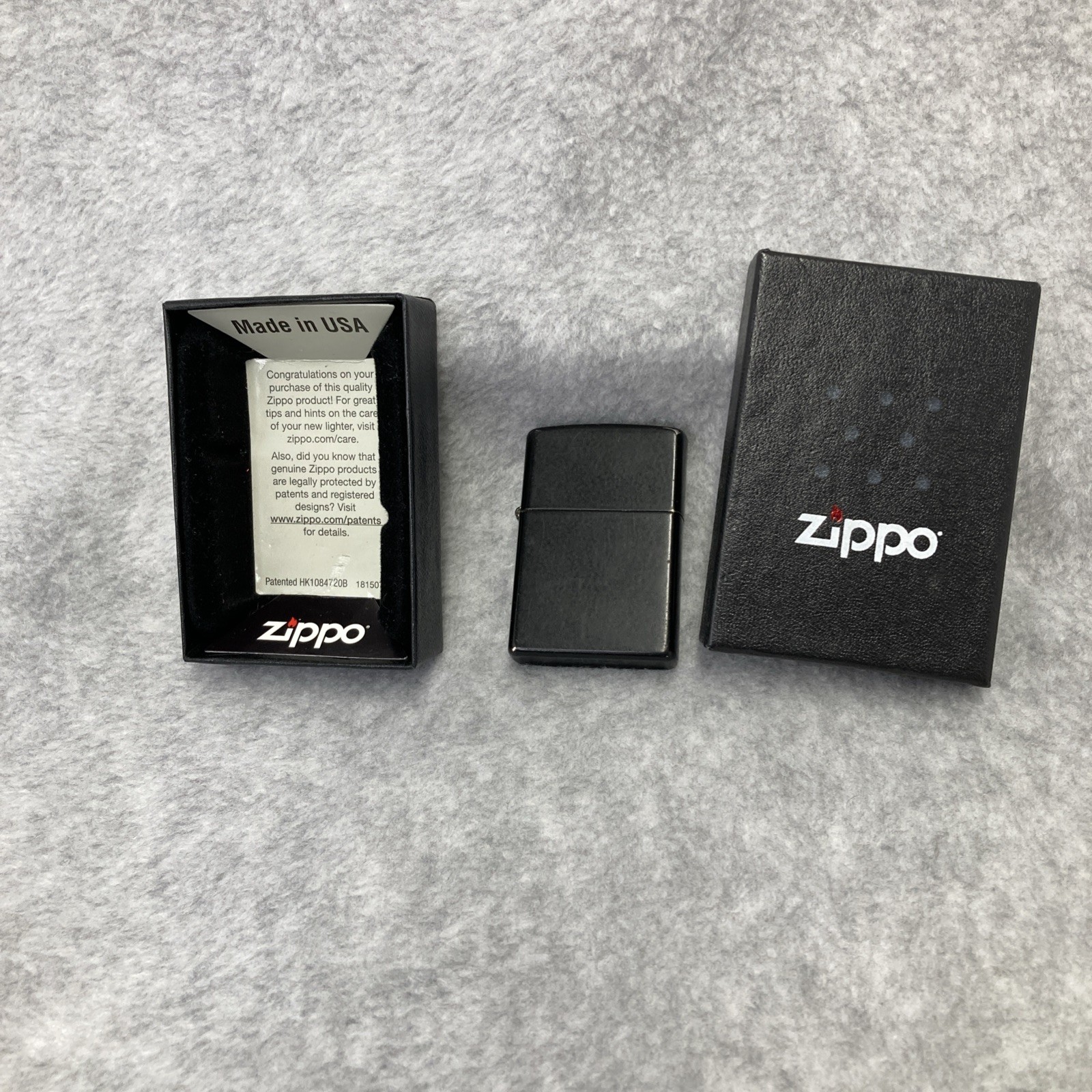 Vintage Zippo Lighter 1996 Classic Black with Original Box