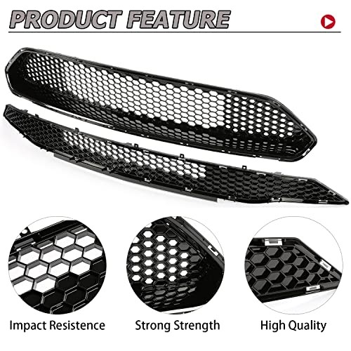 Upper + Lower Grille Compatible with 2018-2023 2-Piece (Upper + Lower Grille)