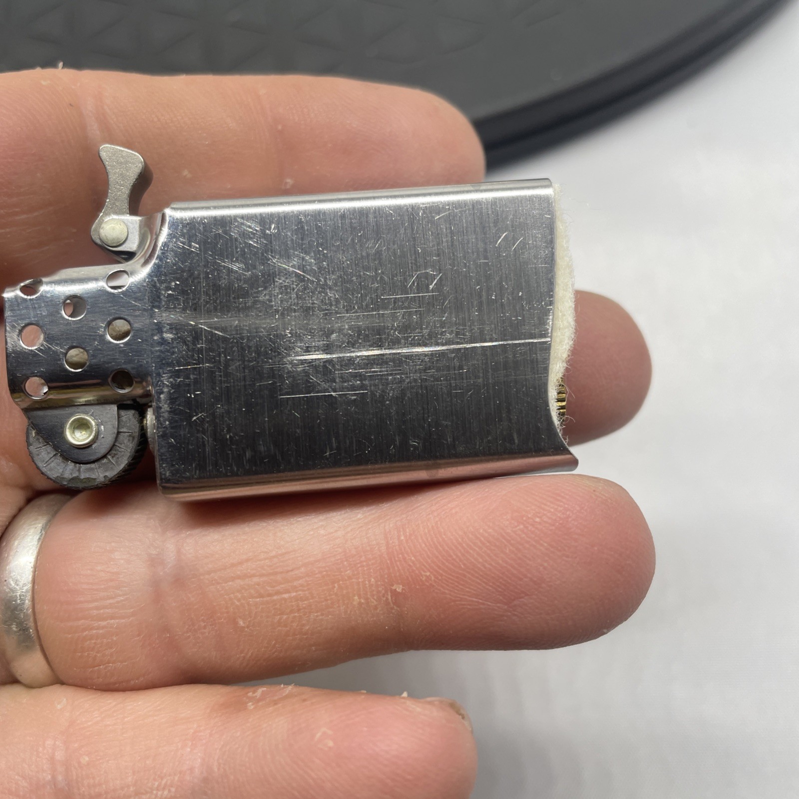Vintage 1978 HCPrice it works or we fix it free HP Chrome Slim Zippo Lighter NEW