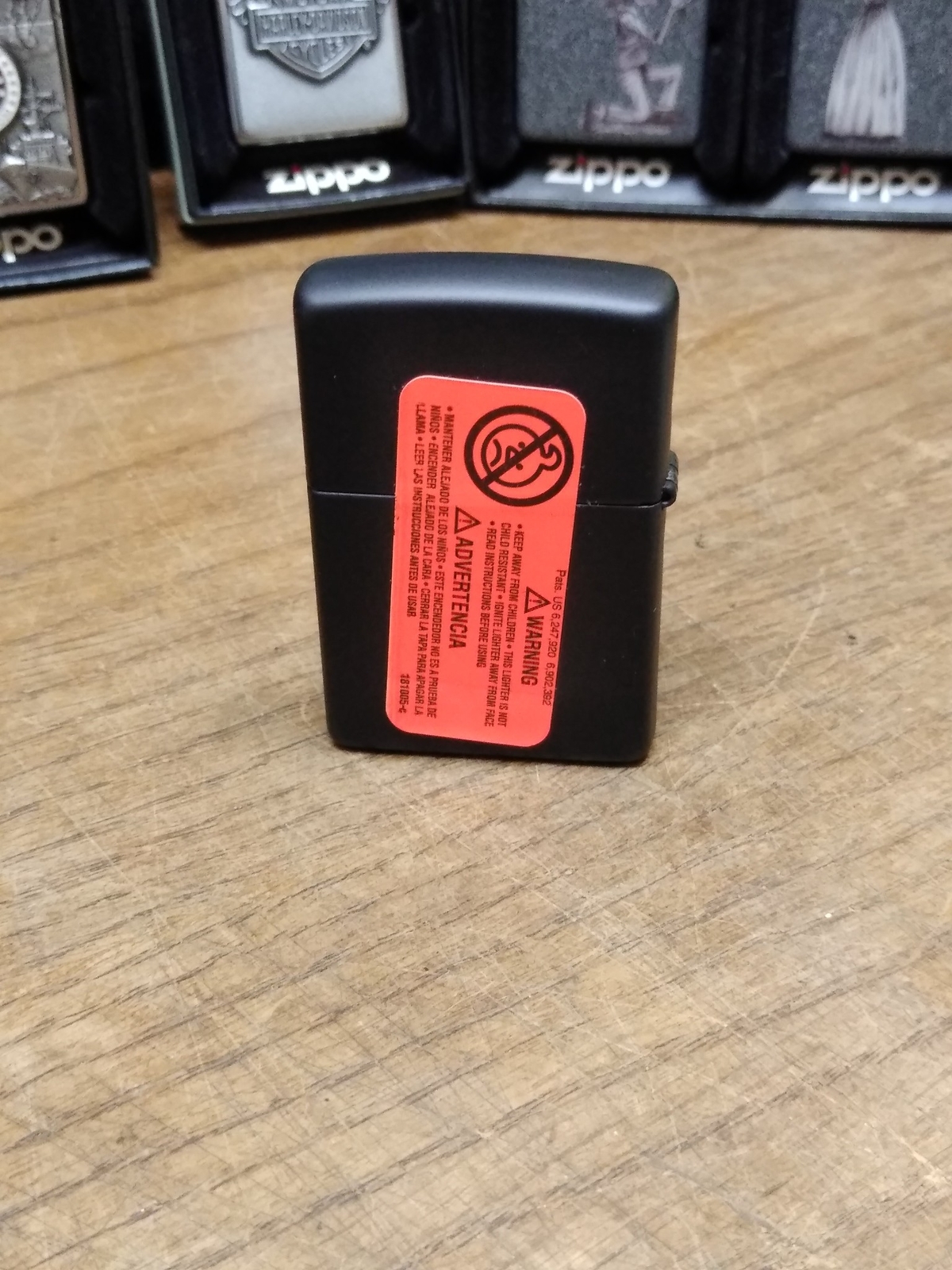 NOS Sealed 2018 Zippo WTF Where’s The Fireball Black Matt Cigarette Lighter Box