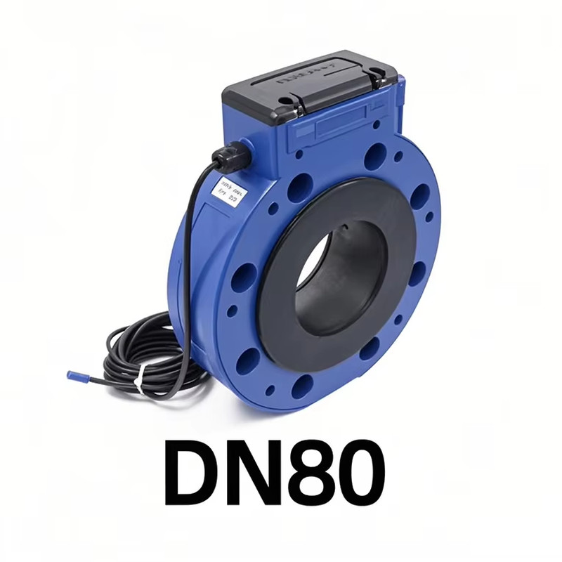 Digital Ultrasonic Water Meter RS485 Output Flowmeter Battery Powered Flange Cla