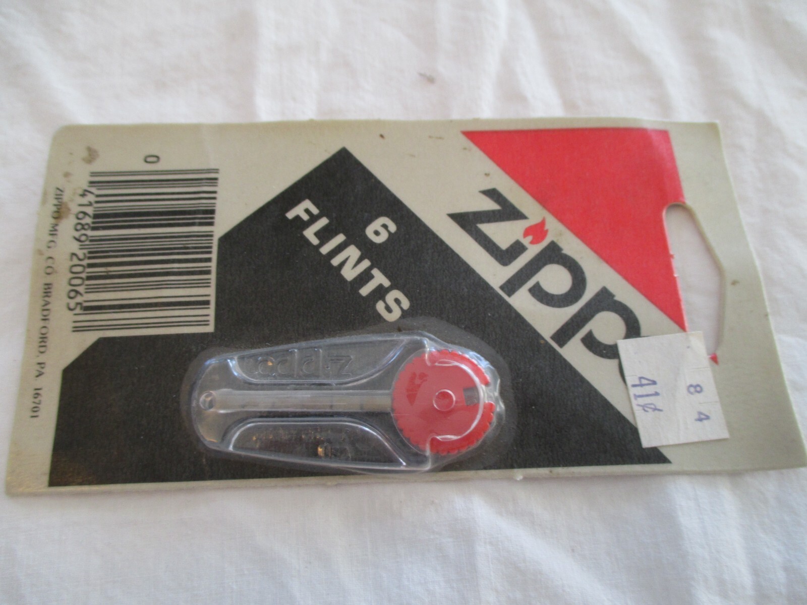 Vintage Zippo Lighter Flints In Rolling Dispenser, In Package Never Used!