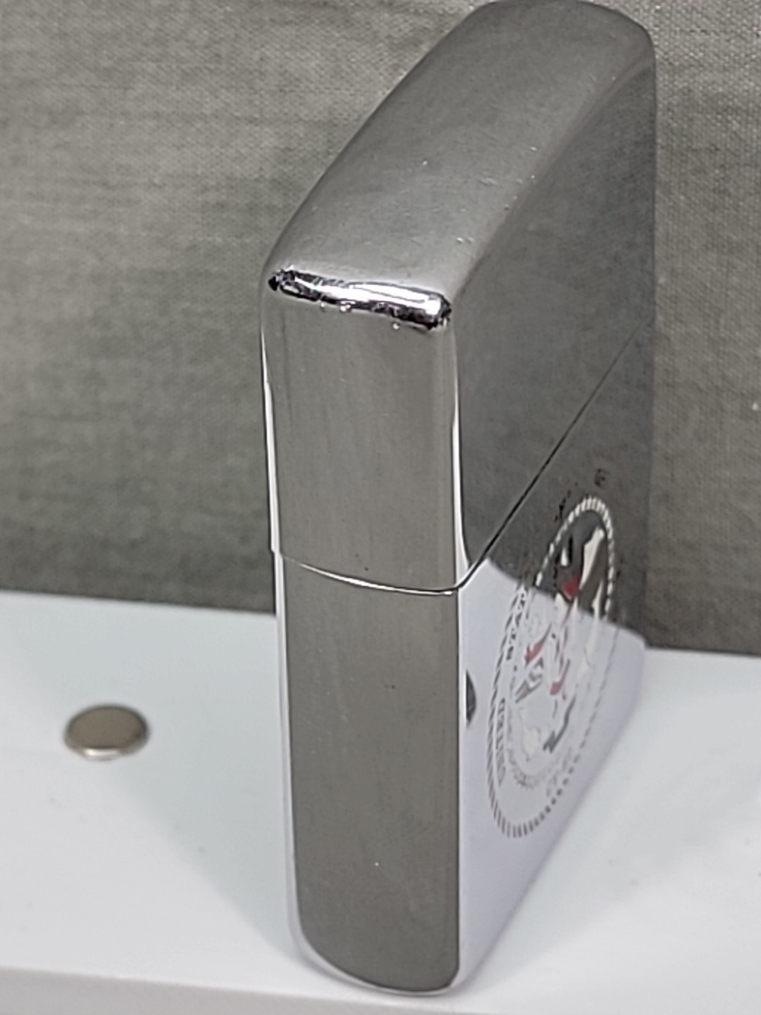 Vintage E / IV 1988 USS John F Kennedy CV-67 Double Sided Graphic Zippo Lighter