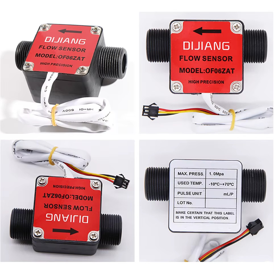 DN15/DN20 Gear Flow Meter High Precision Water Flow Sensor DN8/DN10 Hall Flowmet
