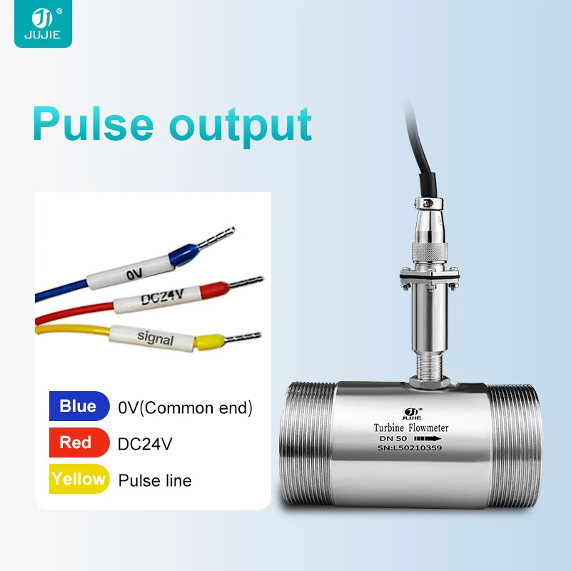 Liquid Flow Meter Turbine Flow Meter Pure Water Flowmeter Alcohol with No Displ