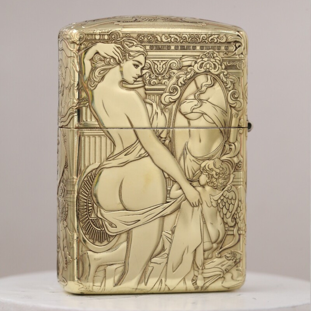 Aphrodite 3D Relief Engraved Zippo Lighter Collectible Gift For Men