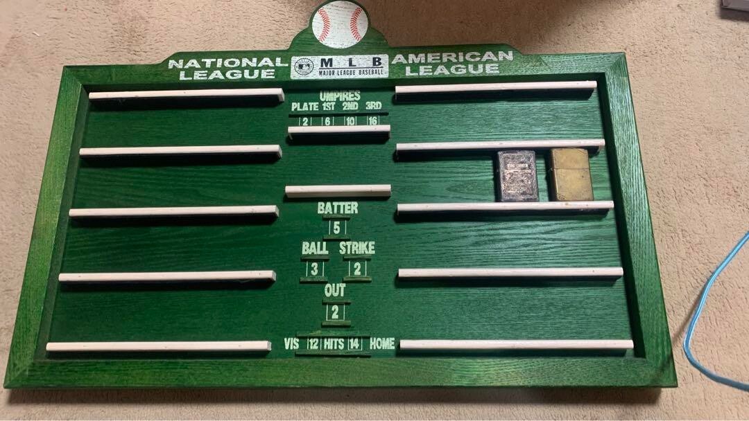 Zippo MLB official Wooden Display case rare „No include lighter“ F/S from JP