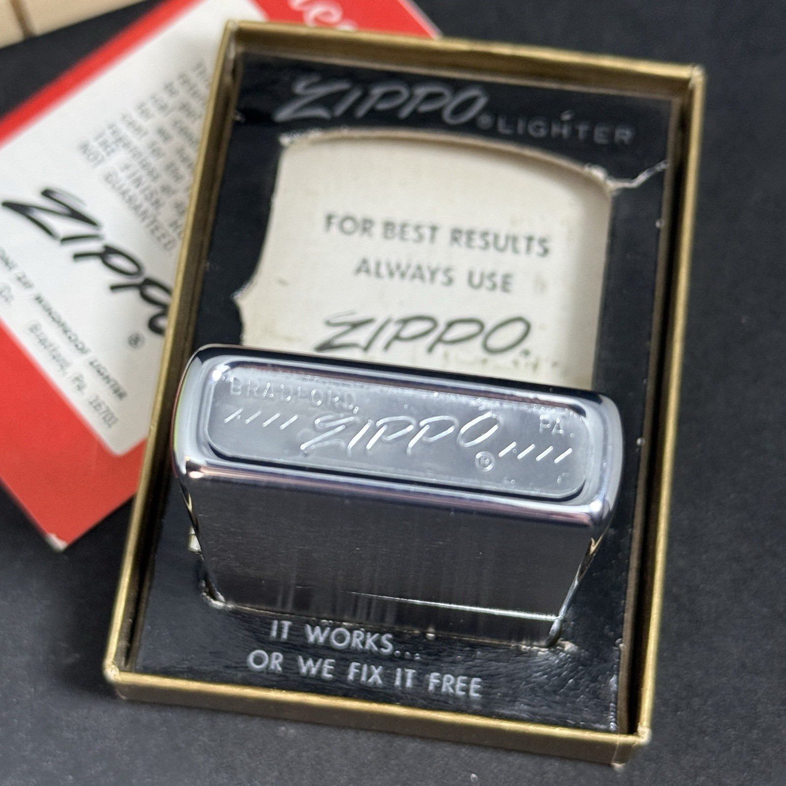 NIB 1974 Zippo / Martin Luther King Jr. MLK / Unfired + Sticker