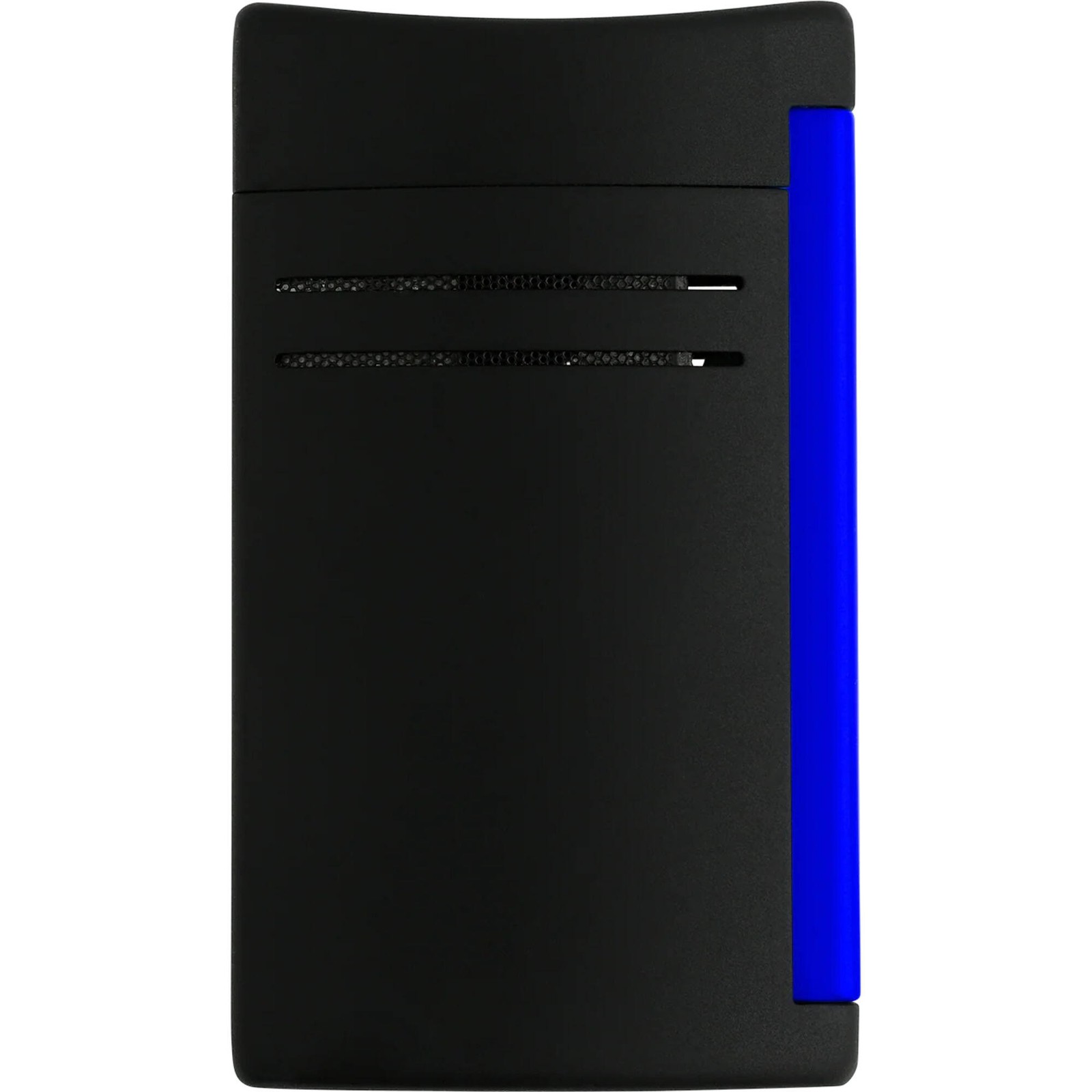 S.T. Dupont Lighter Maxijet Matte Black Lacquer and Fluo Blue Trigger 20171