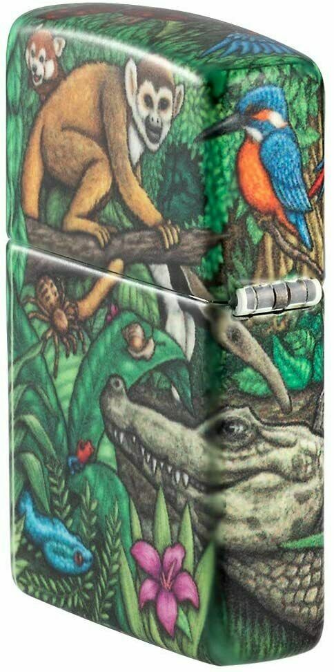 Zippo 25th Anniversary Mysteries of the Forest Lighter Set, 49347, New In Box