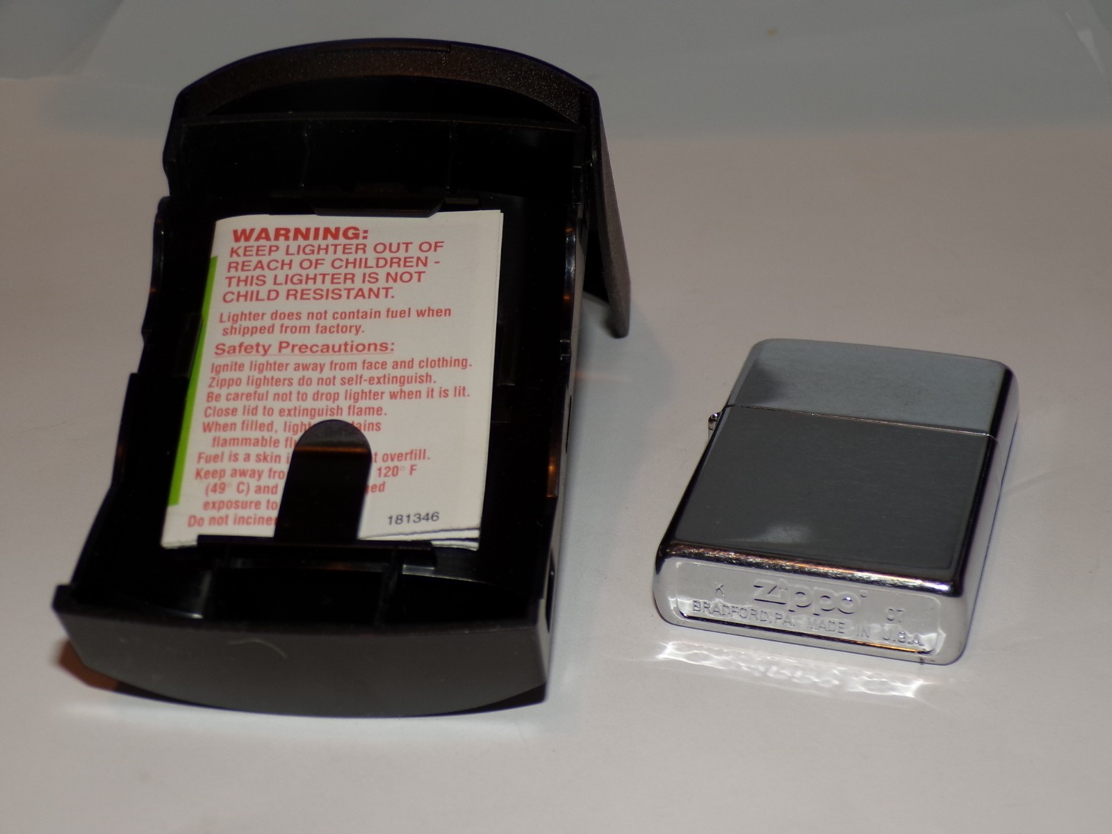 Chrome Zippo Lighter (2007) New In Box Mint wt paperwork