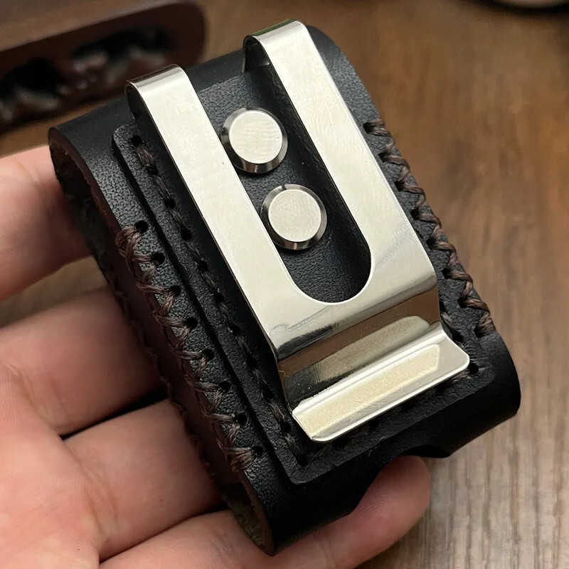 NEW For Zippo/Zorro Lighter Case Holster Belt Loop Clip Pouch Holder Cow Leather