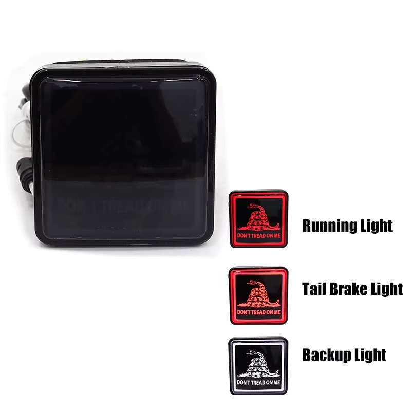 LED Brake Light Trailer Hitch Brake Light Vehicle Lamp USA Flag- Brake Tail Ligh