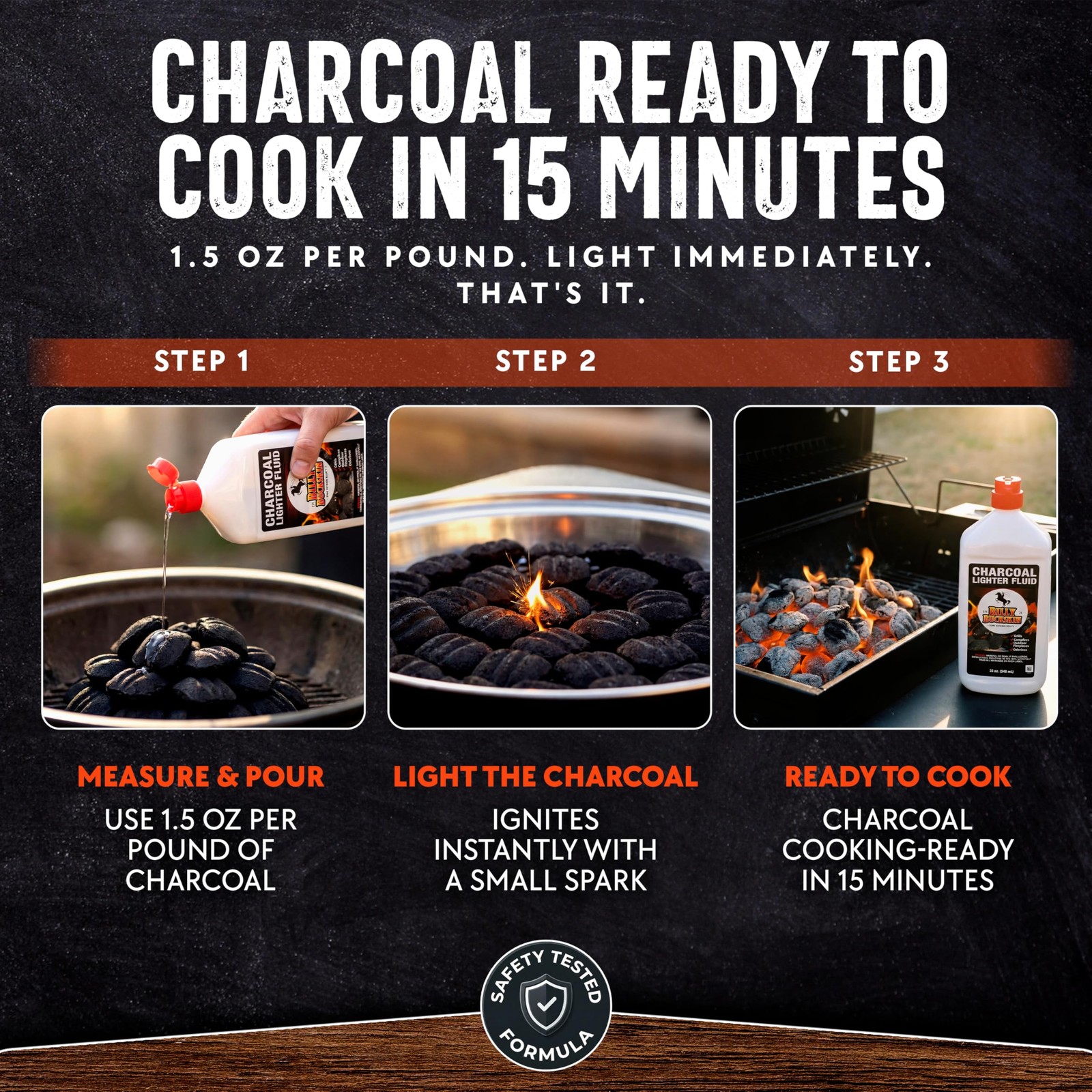 Charcoal Lighter Fluid (1 Quart) – 2 Pack Clean Burning, Low Odor & Fast Ligh…