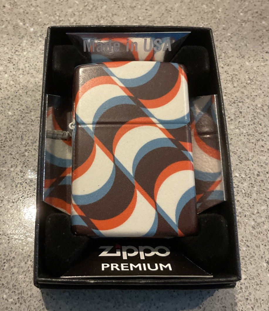Genuine Brand New 2024 ZIPPO Lighter ART DECO SHAPES Premium 540 Allround Design