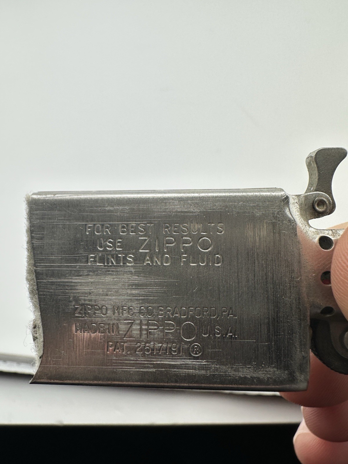 Vintage Slim Zippo Lighter 1966 Advertising The Chase Manhattan Bank, N.A.