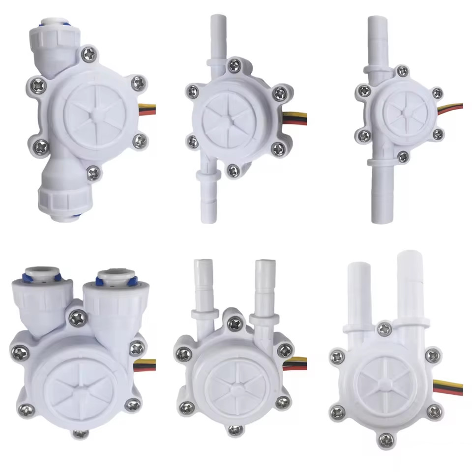 1/4″ Quick Connect Water Flow Sensor Switch 3/8″ Micro Hall Flowmeter Flow Count