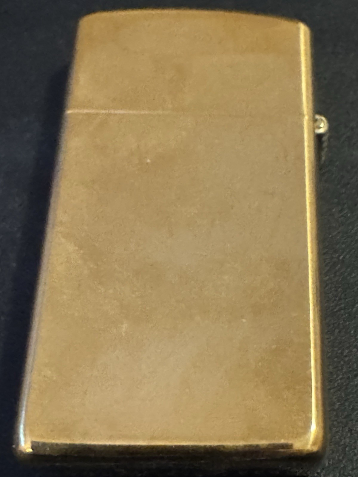 ZIPPO 1991 SLIM SOLID BRASS USS OKINAWA LPH3 COMMEMORATIVE LIGHTER W/BOX UNFIRED