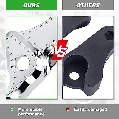 Motorcycle Rear Lowering Blocks Kit 2 Inchs Rear Slam Lowering Blocks Chrome