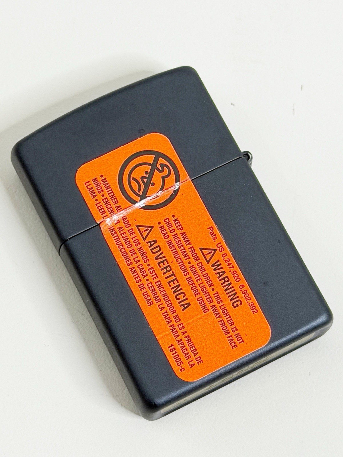 2012/3013 Zippo Lighter-Sons of Anarchy-Black Matte- 28505 W/Flints Unused EUC