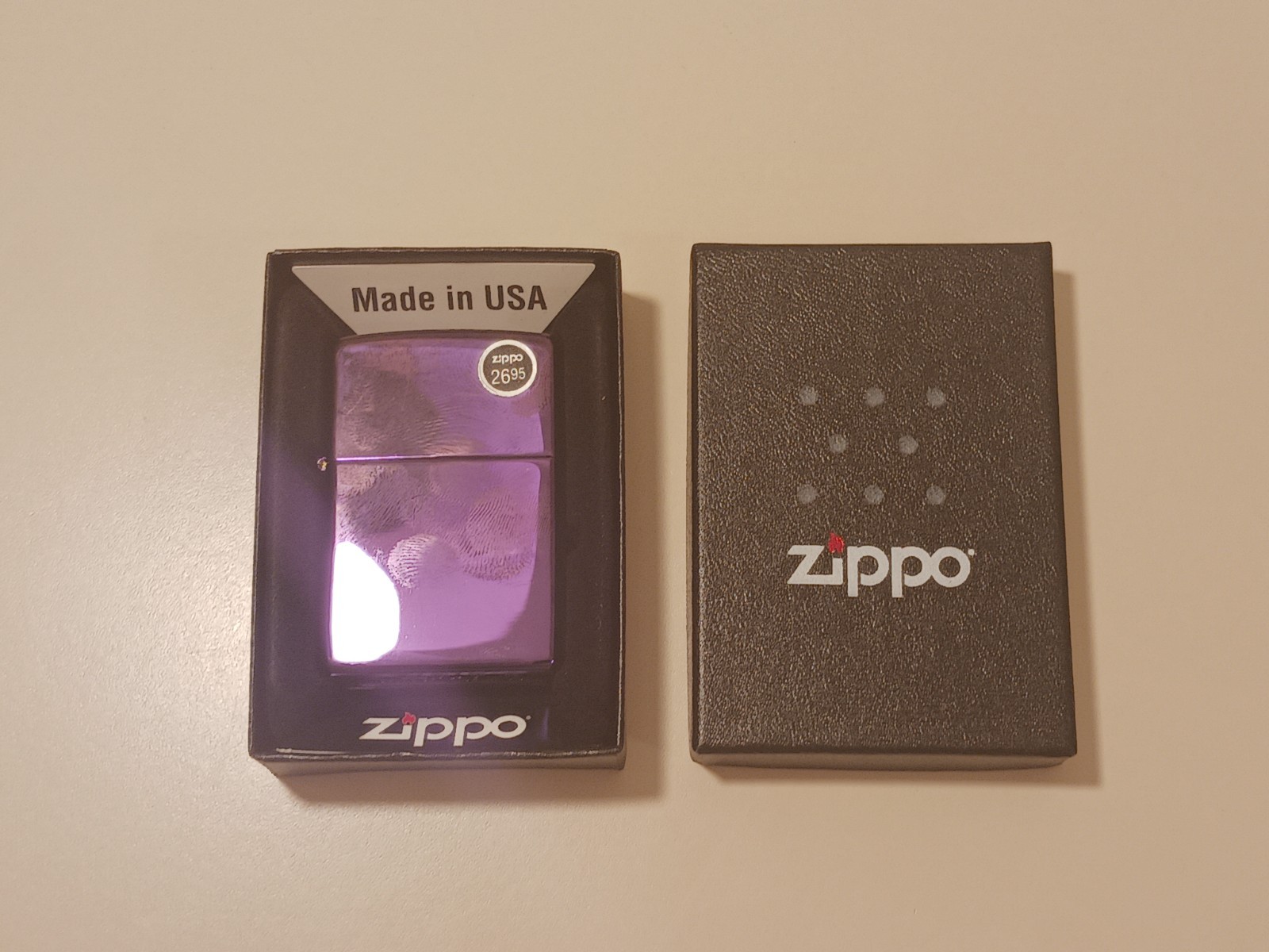 NEW Zippo High Polish Purple Abyss Lighter Classic Windproof Made in USA 24747ZL