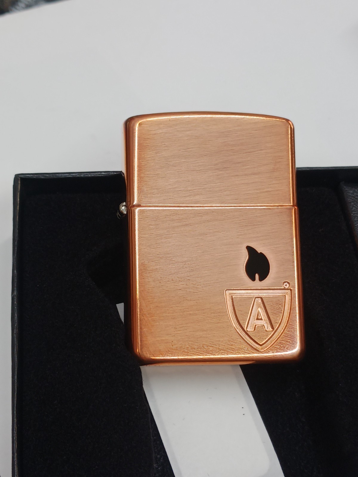 Zippo Limited Edition Solid Copper Case Armor Black Insert Up to 15000 pcs 46171