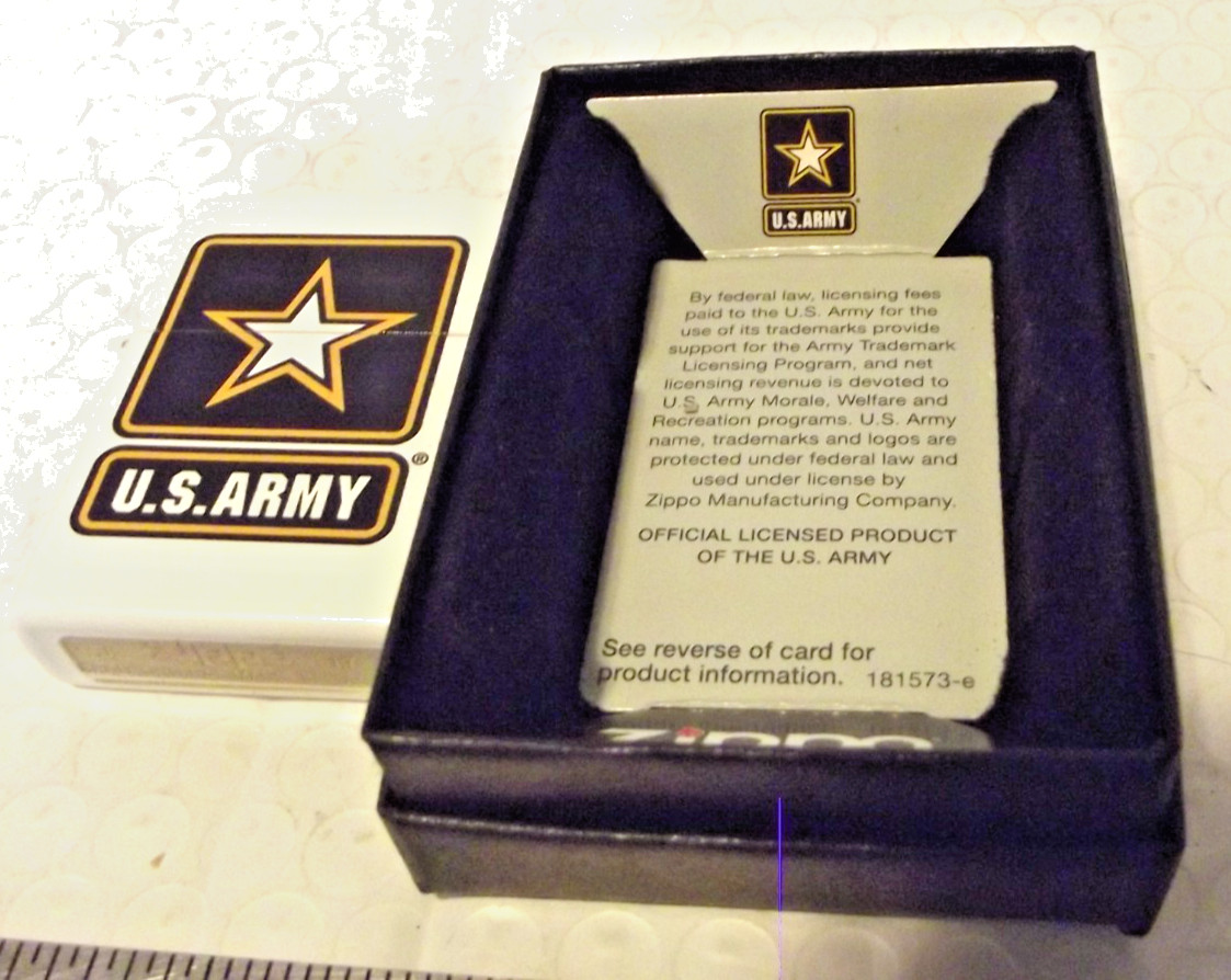 THREE Zippo Vintage US Army LIGHTERS 1 NEW IN BOX 2 USED