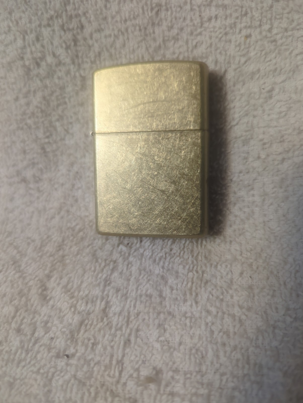 A 25 VINTAGE ZIPPO SLIM FLIP TOP Brass LIGHTER , Pre-owned, Bradford,PA,