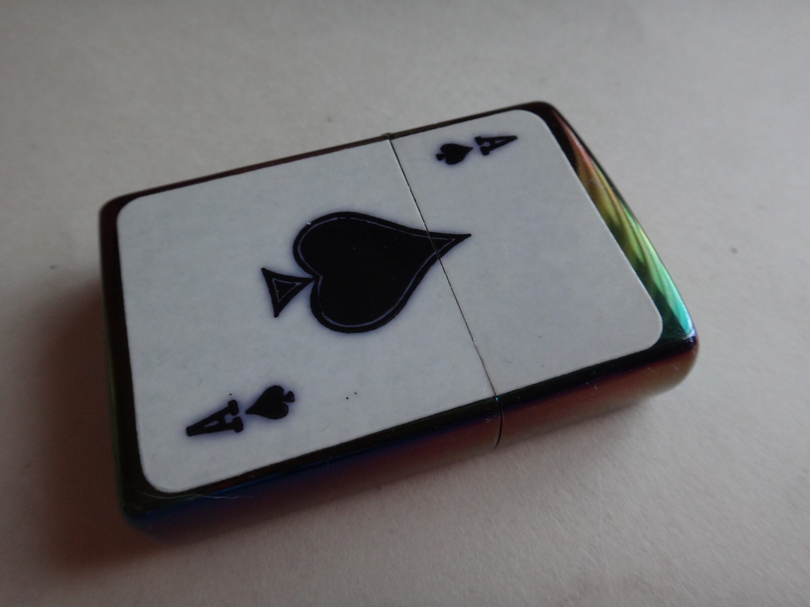 Year 2021 Spectrum Zippo Lighter ACE of SPADE Decal Sticker (Never Used)