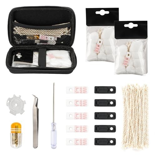 Zippo Repair Kit – Replacement Parts with Cotton, Flint, Wick, Pad & Tool